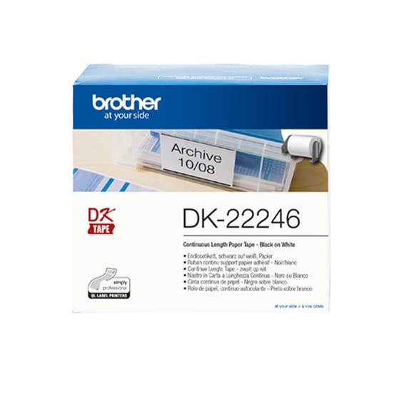 Brother DK-22246 ruban d'étiquette Noir sur blanc (DK-22246)
