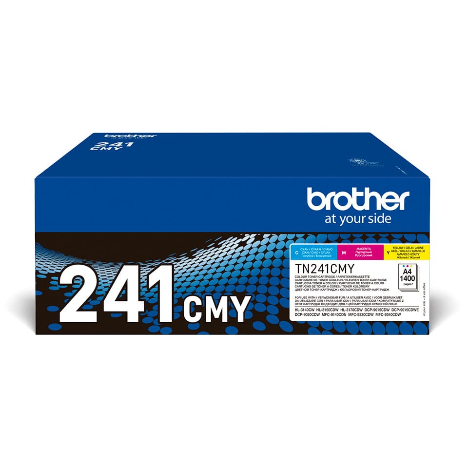 Brother TN-241CMY Cartouche de toner 3 pièce(s) Original Cyan, Magenta, Jaune (TN-241CMY) — image 1