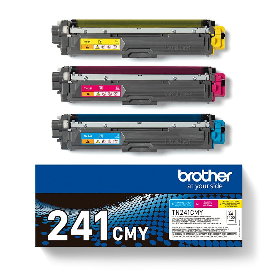Brother TN-241CMY Cartouche de toner 3 pièce(s) Original Cyan, Magenta, Jaune (TN-241CMY) — image 3