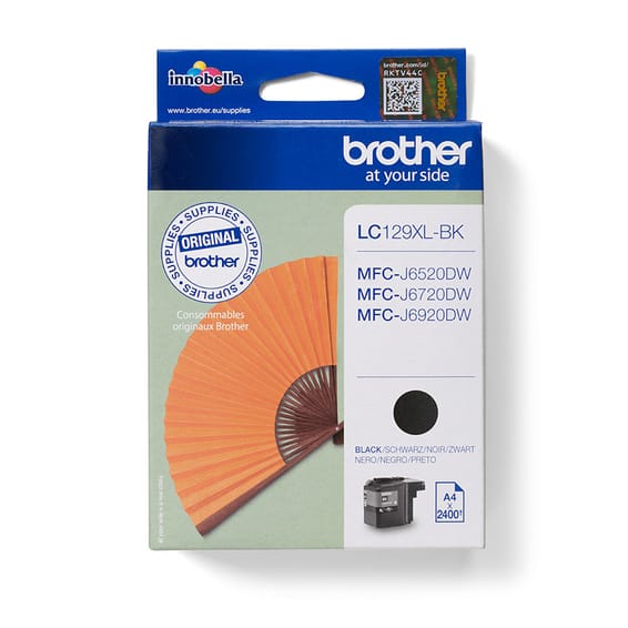 Brother Cartouche jet d’encre noire Cartouche jet d’encre noire, 2400 pages A4  (LC-129XLBK)