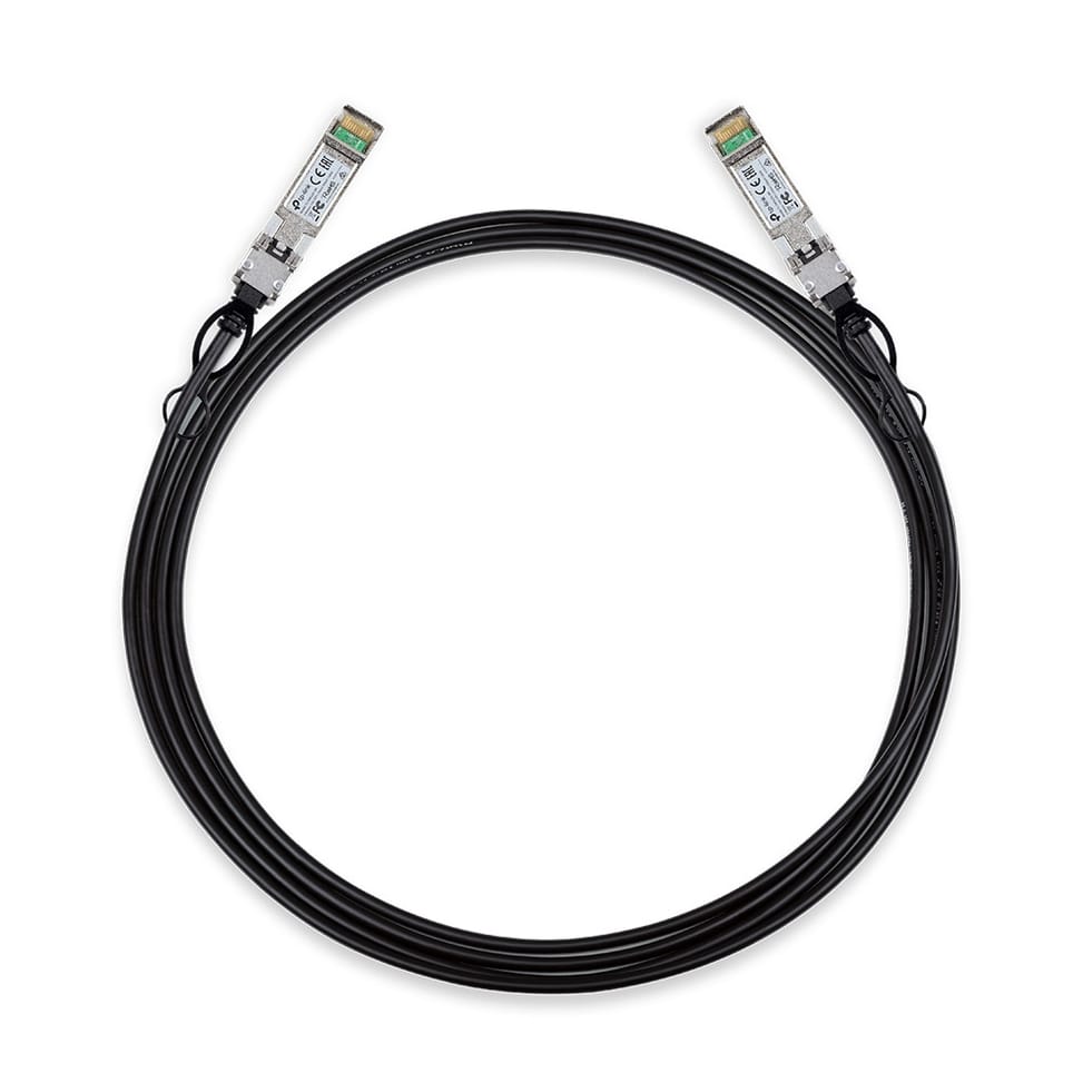 TP-Link TL-SM5220-3M câble de fibre optique SFP+ DAC Noir (TL-SM5220-3M) — image 1