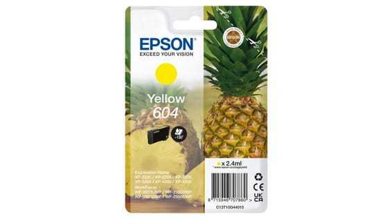 Epson 604 cartouche d'encre 1 pièce(s) Original Rendement standard Jaune (C13T10G44010)