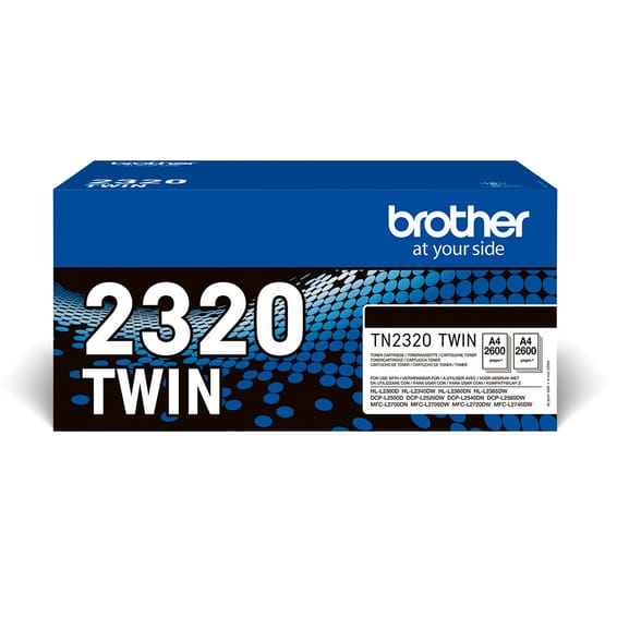 Brother TN-2320TWIN Cartouche de toner 1 pièce(s) Original Noir (TN-2320TWIN)