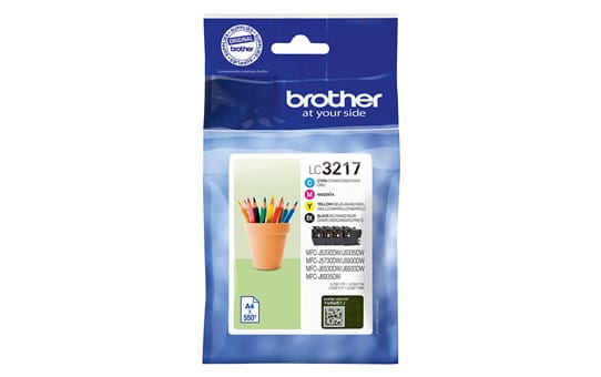 Brother LC-3217 cartouche d'encre Original Noir, Cyan, Magenta, Jaune (LC-3217VALDR)