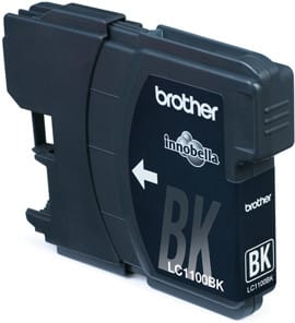 Brother LC1100 Twin-Pack cartouche d'encre 2 pièce(s) Original Noir (LC-1100BKBP2DR) — image 1