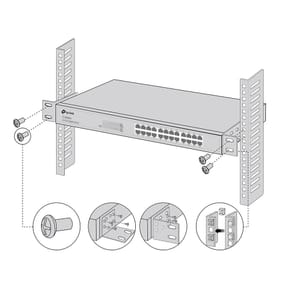 TP-Link 13 Inch Switch Rack Mount Kit Kit de montage (RACKMOUNT KIT-13) — image 3