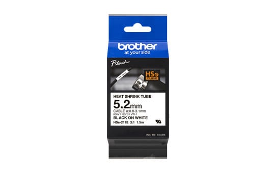 Brother HSE211E ruban d'impression Noir (HSE211E) — image 1