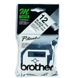 Brother Labelling Tape - 12mm, Black/White, Blister ruban d'étiquette M Brother M K231BZ - Bande d' (M-K231B)