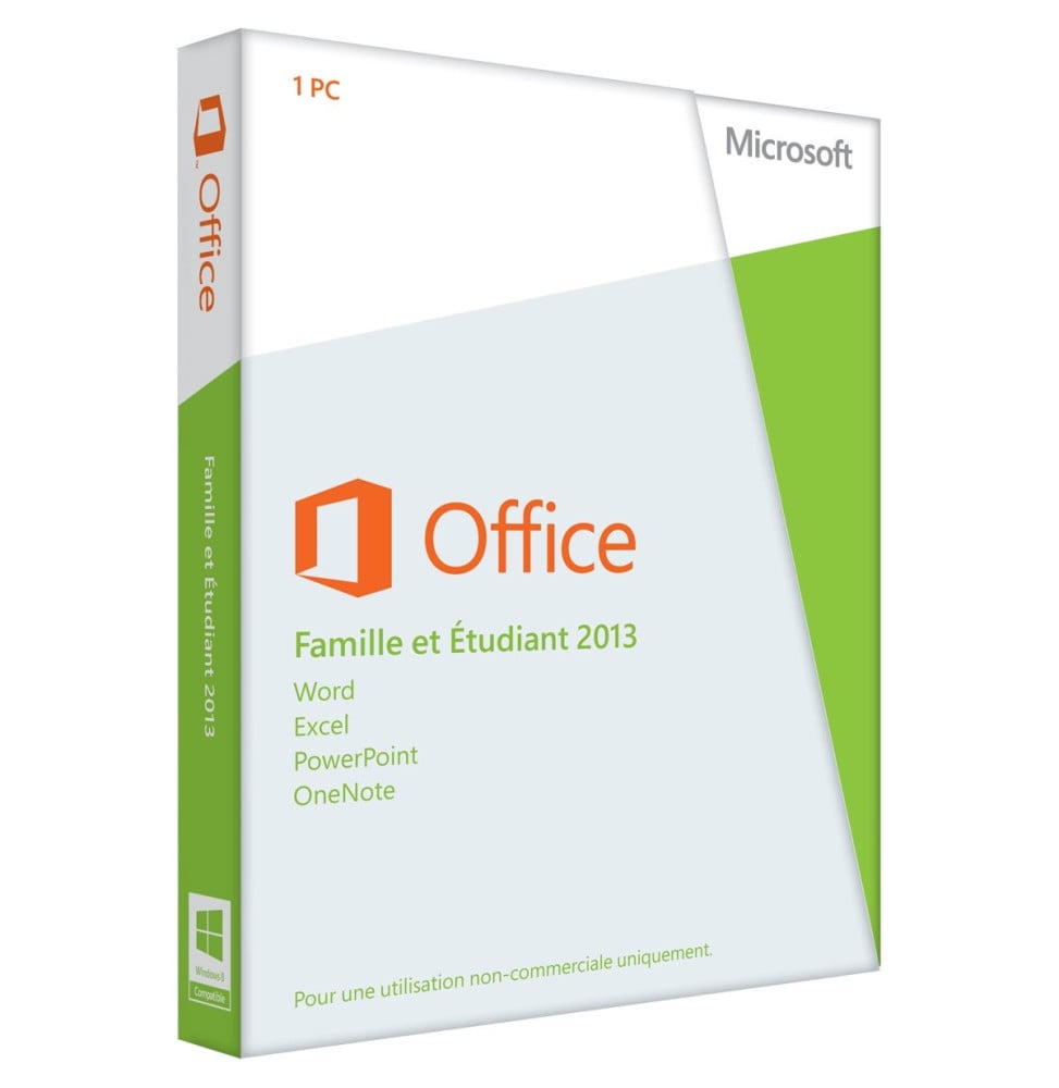 Microsoft Office Famille et Etudiant 2013 32-bit/x64 Français Only EM DVD