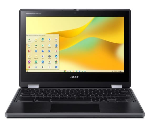 Acer R756TN-TCO-C89K Chromebook 29,5 cm (11.6") Écran tactile HD N100 4 Go LPDDR5-SDRAM 128 Go SSD Wi-Fi 6 (802.11ax) ChromeOS
