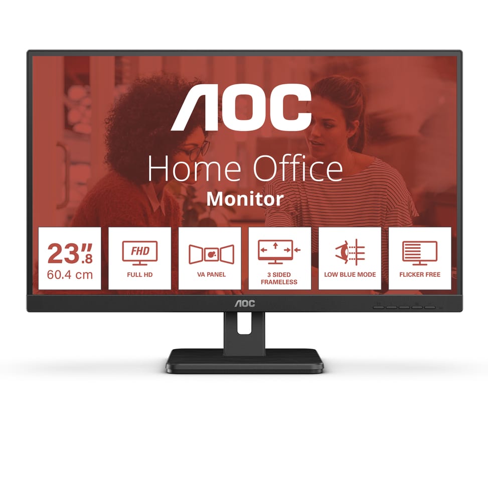 AOC 24E3UM écran plat de PC 61 cm (24") 1920 x 1080 pixels Full HD Noir (24E3UM/BK) — image 1