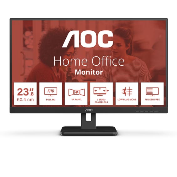 AOC 24E3UM écran plat de PC 61 cm (24") 1920 x 1080 pixels Full HD Noir (24E3UM/BK)