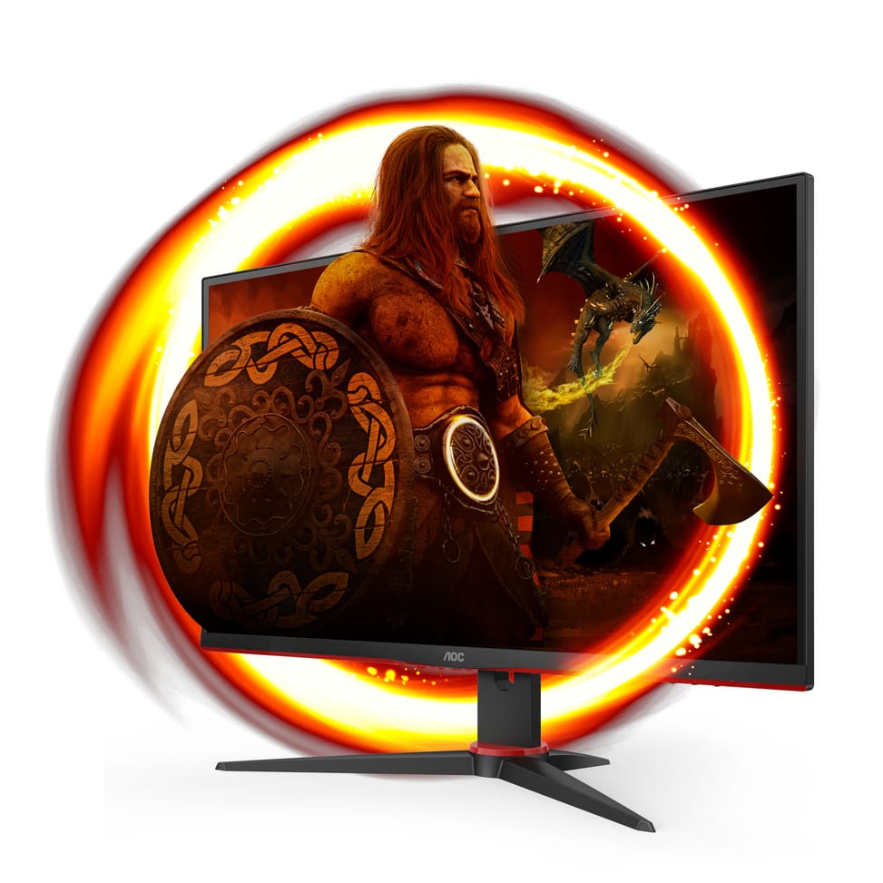 AOC G2 Q27G2E/BK écran plat de PC 68,6 cm (27") 2560 x 1440 pixels Quad HD Noir, Rouge (Q27G2E/BK) — image 2