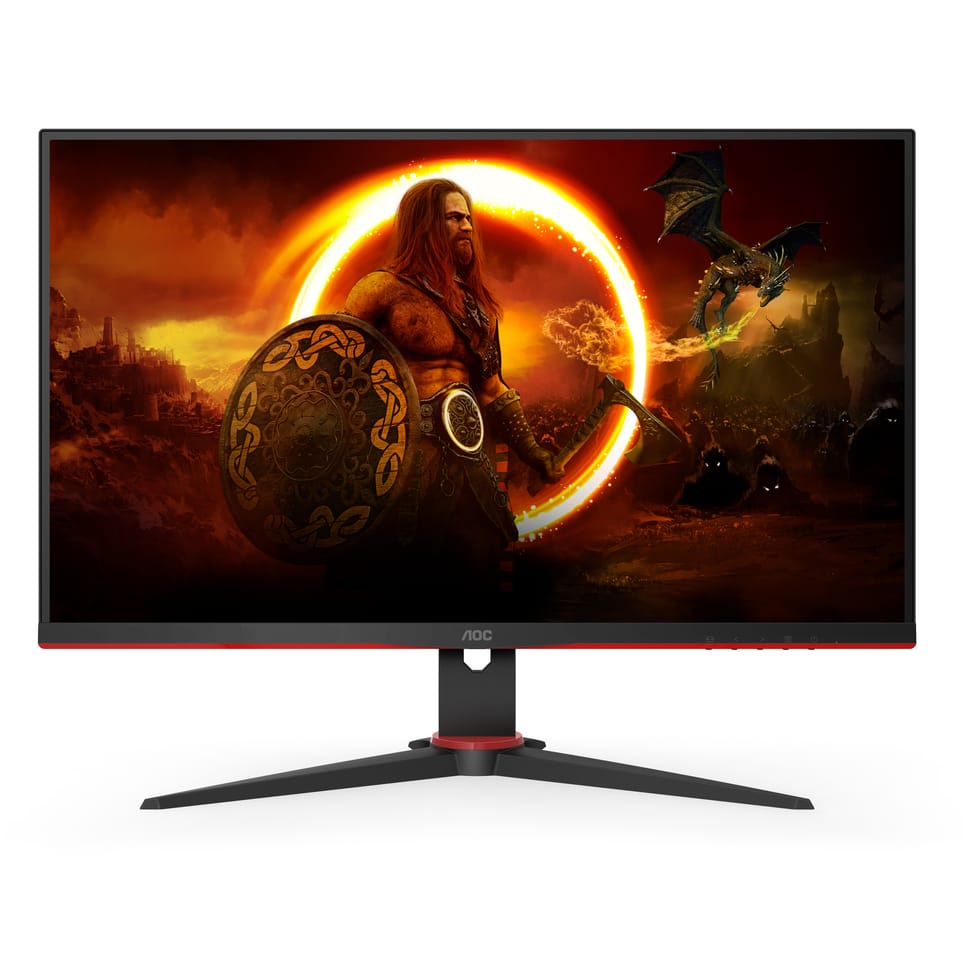 AOC G2 Q27G2E/BK écran plat de PC 68,6 cm (27") 2560 x 1440 pixels Quad HD Noir, Rouge (Q27G2E/BK) — image 4