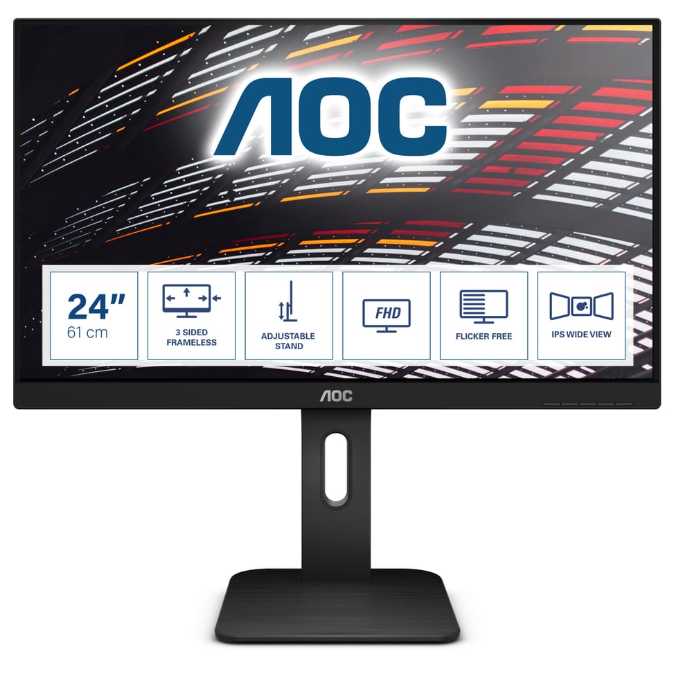 AOC P1 X24P1 écran plat de PC 61 cm (24") 1920 x 1200 pixels WUXGA LED Noir (X24P1) — image 1