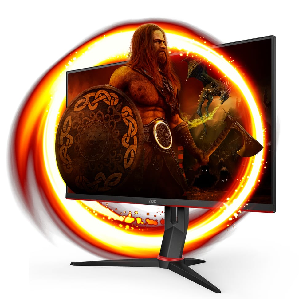 AOC G2 Q27G2U/BK écran plat de PC 68,6 cm (27") 2560 x 1440 pixels Quad HD LED Noir, Rouge (Q27G2U/BK) — image 2
