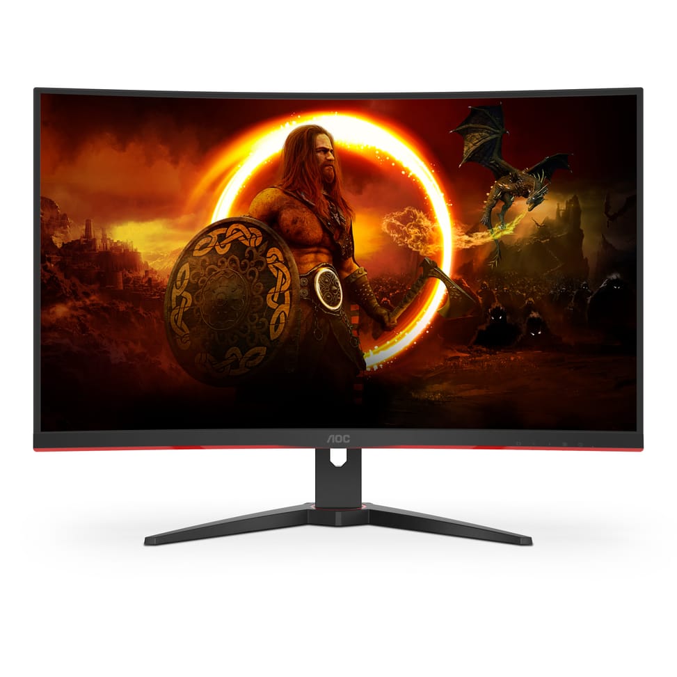 AOC G2 CQ32G2SE/BK LED display 80 cm (31.5") 2560 x 1440 pixels 2K Ultra HD Noir, Rouge (CQ32G2SE/BK) — image 3