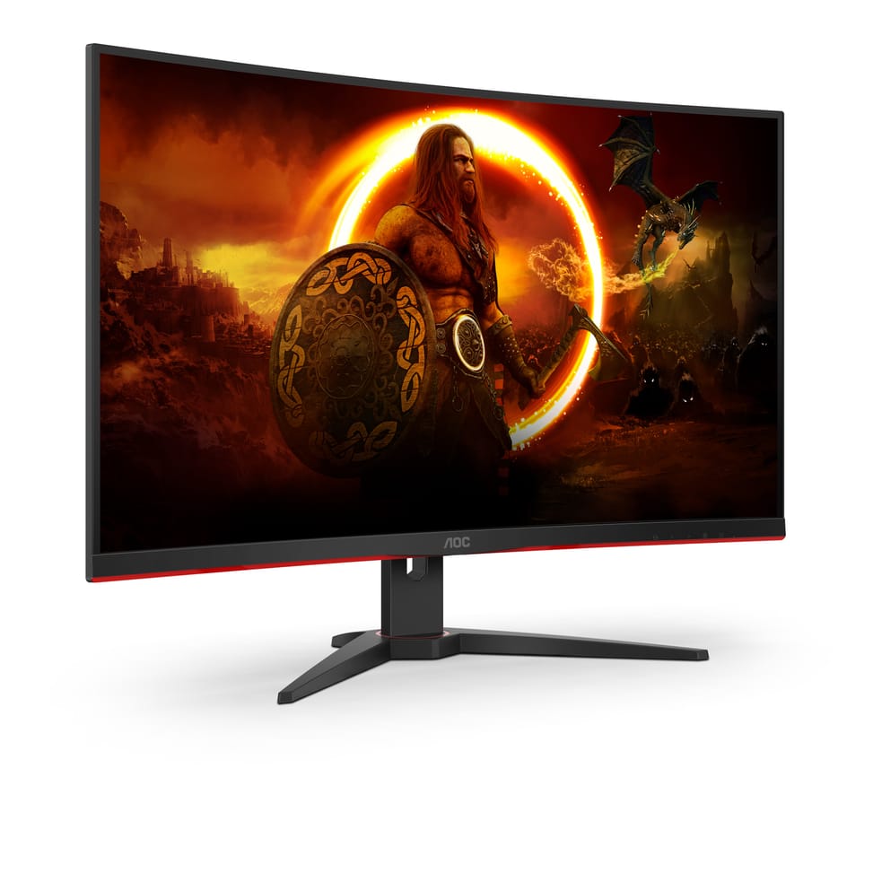 AOC G2 CQ32G2SE/BK LED display 80 cm (31.5") 2560 x 1440 pixels 2K Ultra HD Noir, Rouge (CQ32G2SE/BK) — image 5