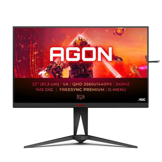 AOC AGON 5 AG325QZN/EU LED display 80 cm (31.5") 2560 x 1440 pixels Quad HD Noir (AG325QZN/EU)