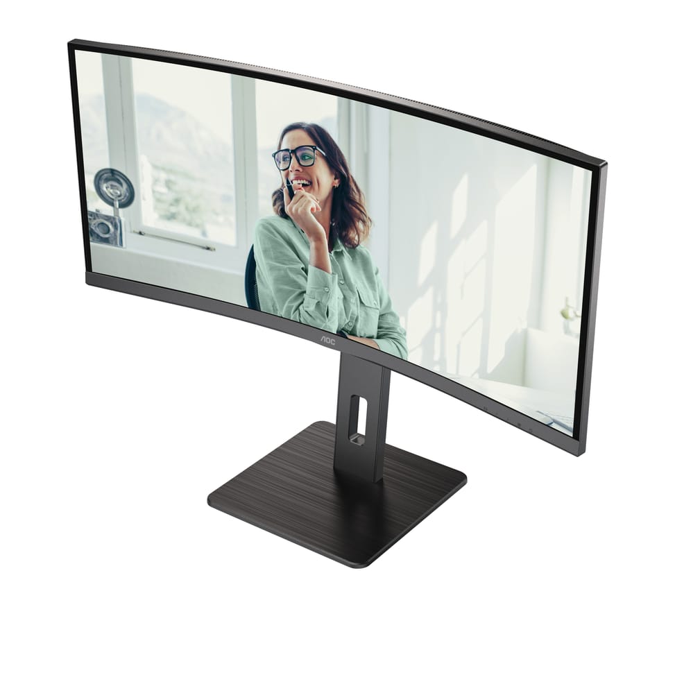AOC CU34P3CV écran plat de PC 86,4 cm (34") 3440 x 1440 pixels UltraWide Quad HD LED Noir (CU34P3CV) — image 2