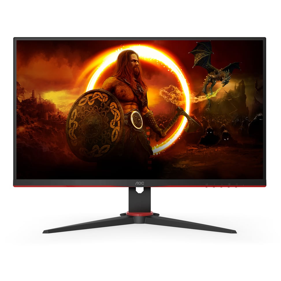 AOC 24G2SAE/BK écran plat de PC 60,5 cm (23.8") 1920 x 1080 pixels Full HD Noir, Rouge (24G2SAE/BK) — image 3