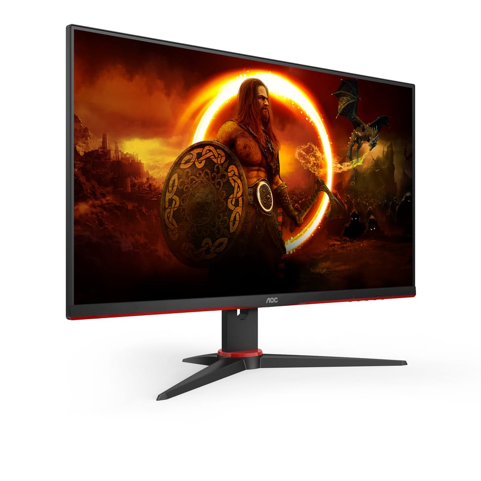 AOC 24G2SAE/BK écran plat de PC 60,5 cm (23.8") 1920 x 1080 pixels Full HD Noir, Rouge (24G2SAE/BK) — image 5