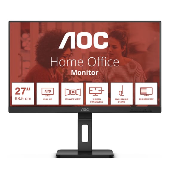 AOC E3 27E3QAF écran plat de PC 68,6 cm (27") 1920 x 1080 pixels Noir (27E3QAF)
