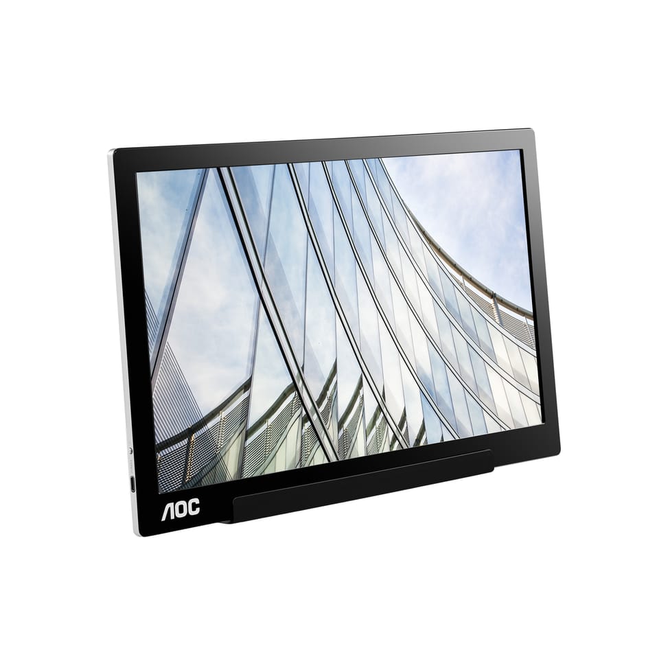 AOC 01 Series I1601FWUX écran plat de PC 39,6 cm (15.6") 1920 x 1080 pixels Full HD LED Argent, Noir (I1601FWUX) — image 4