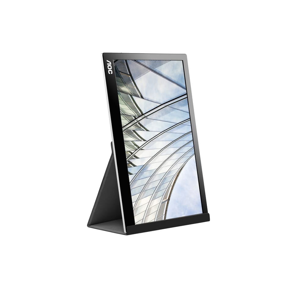 AOC 01 Series I1601FWUX écran plat de PC 39,6 cm (15.6") 1920 x 1080 pixels Full HD LED Argent, Noir (I1601FWUX) — image 6
