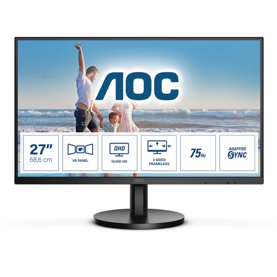 AOC Q27B3MA LED display 68,6 cm (27") 2560 x 1440 pixels Quad HD Noir (Q27B3MA)