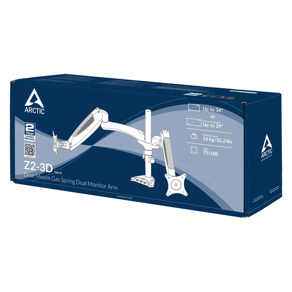 ARCTIC Z2-3D Gen 3 86,4 cm (34") Noir Bureau (AEMNT00057A) — image 15