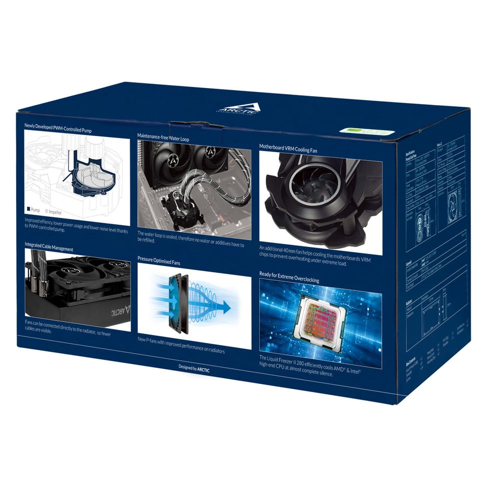 ARCTIC Liquid Freezer II 280 Processeur Refroidisseur de liquide tout-en-un 14 cm Noir 1 pièce(s) (ACFRE00066A) — image 8