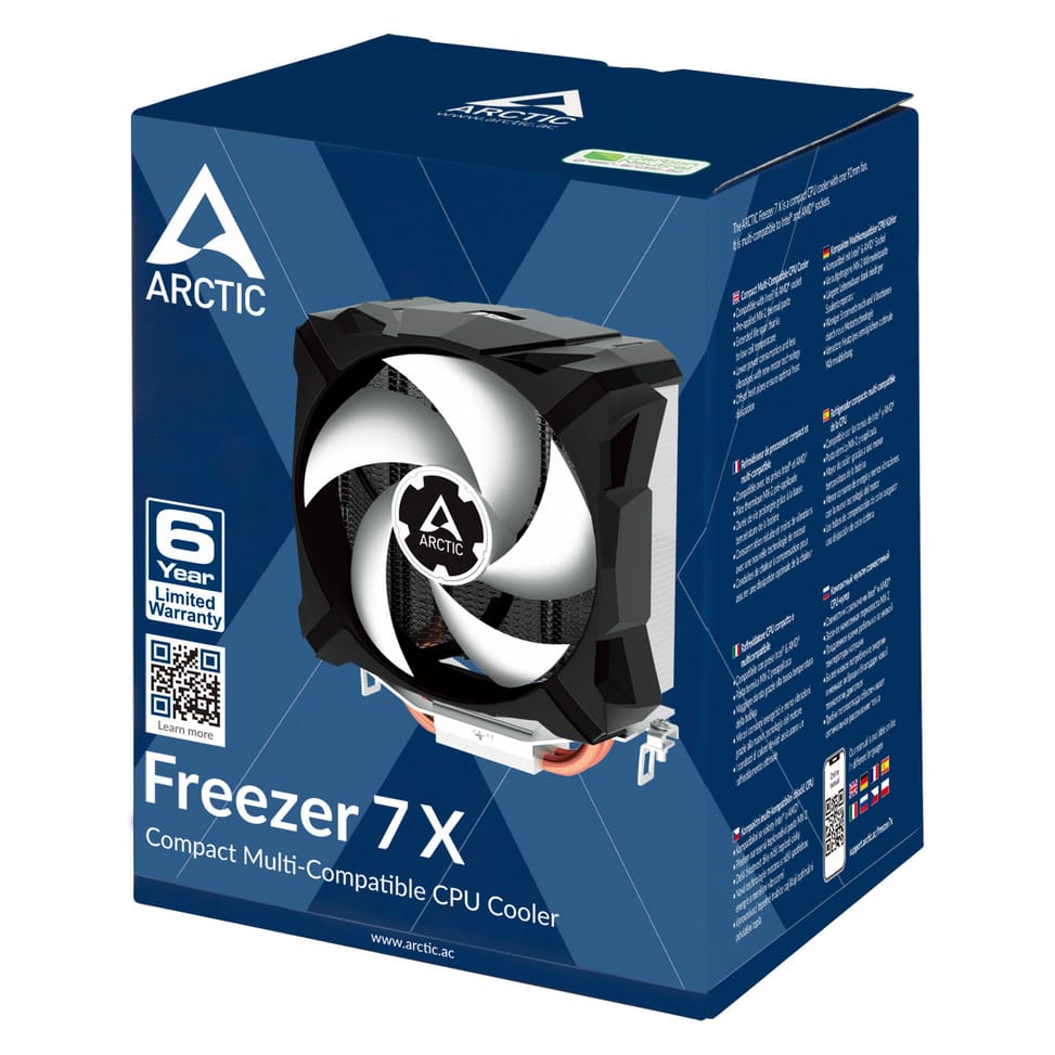 ARCTIC Freezer 7 X Processeur Refroidisseur d'air 9,2 cm Aluminium, Noir, Blanc 1 pièce(s) (ACFRE00077A) — image 7