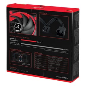 ARCTIC BioniX F140 Boitier PC Ventilateur 14 cm Noir, Rouge (ACFAN00095A) — image 6