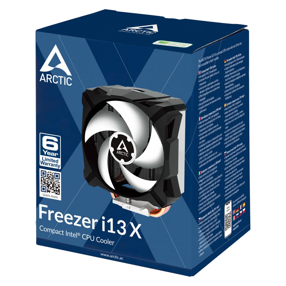 ARCTIC Freezer i13 X Processeur Refroidisseur d'air 9,2 cm Aluminium, Noir, Blanc 1 pièce(s) (ACFRE00078A) — image 7