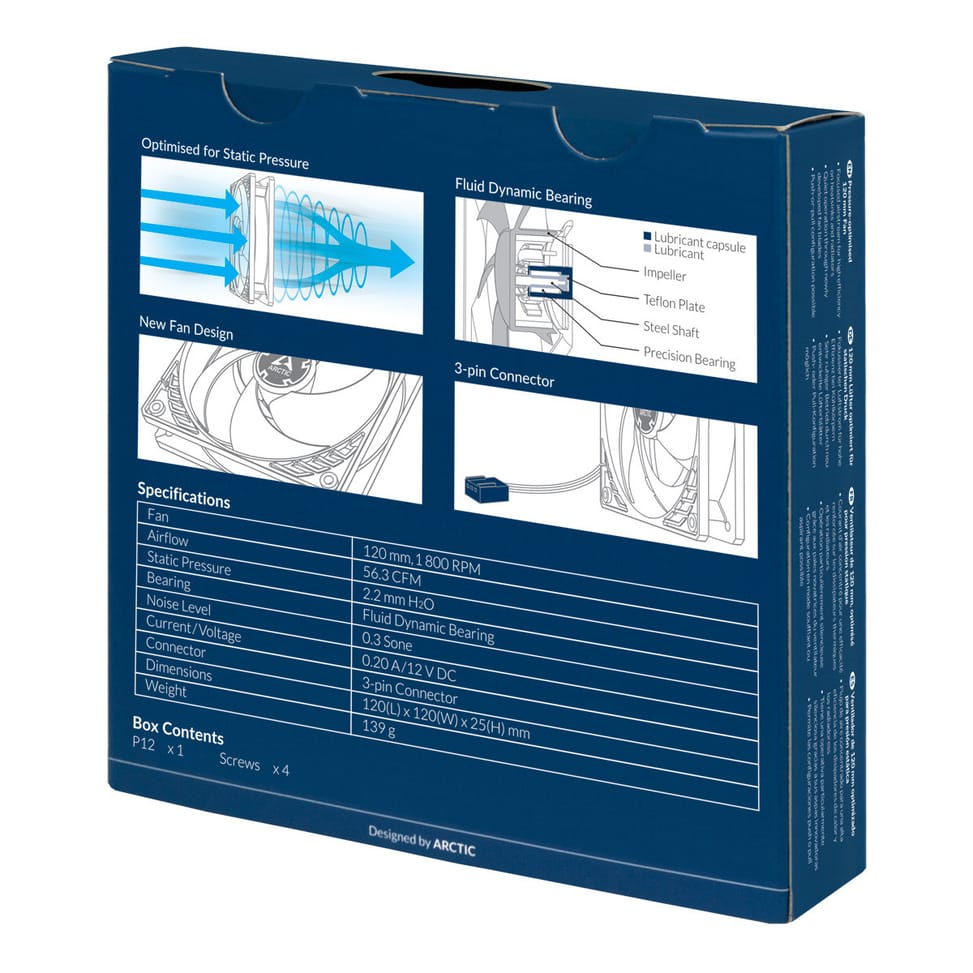 ARCTIC P12 Boitier PC Ventilateur 12 cm Noir (ACFAN00118A) — image 6