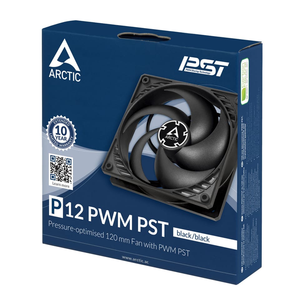 ARCTIC P12 PWM PST Boitier PC Ventilateur 12 cm Noir (ACFAN00120A) — image 5
