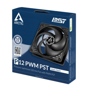 ARCTIC P12 PWM PST Boitier PC Ventilateur 12 cm Noir (ACFAN00120A)