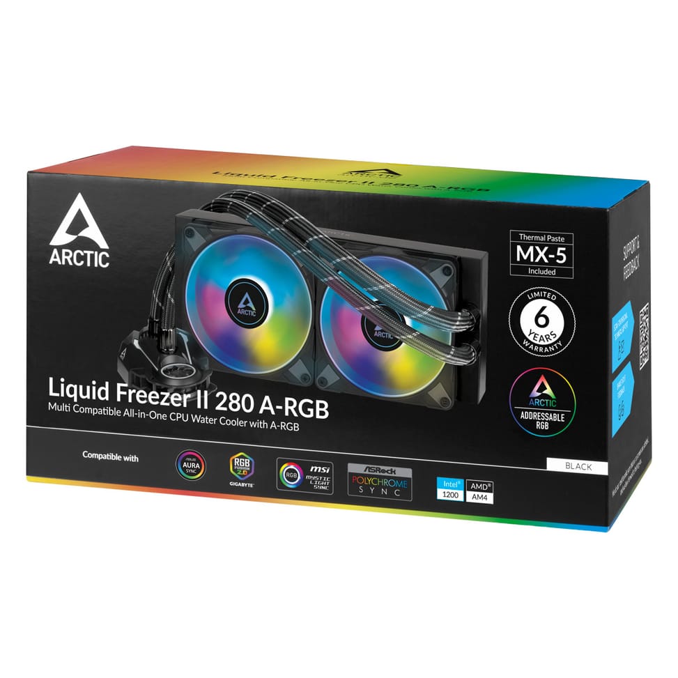 ARCTIC Liquid Freezer II 280 A-RGB Processeur Refroidisseur de liquide tout-en-un 14 cm 1 pièce(s) (ACFRE00106A) — image 7