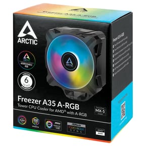 ARCTIC Freezer A35 A-RGB Processeur Refroidisseur d'air 11,2 cm Noir 1 pièce(s) (ACFRE00115A) — image 8