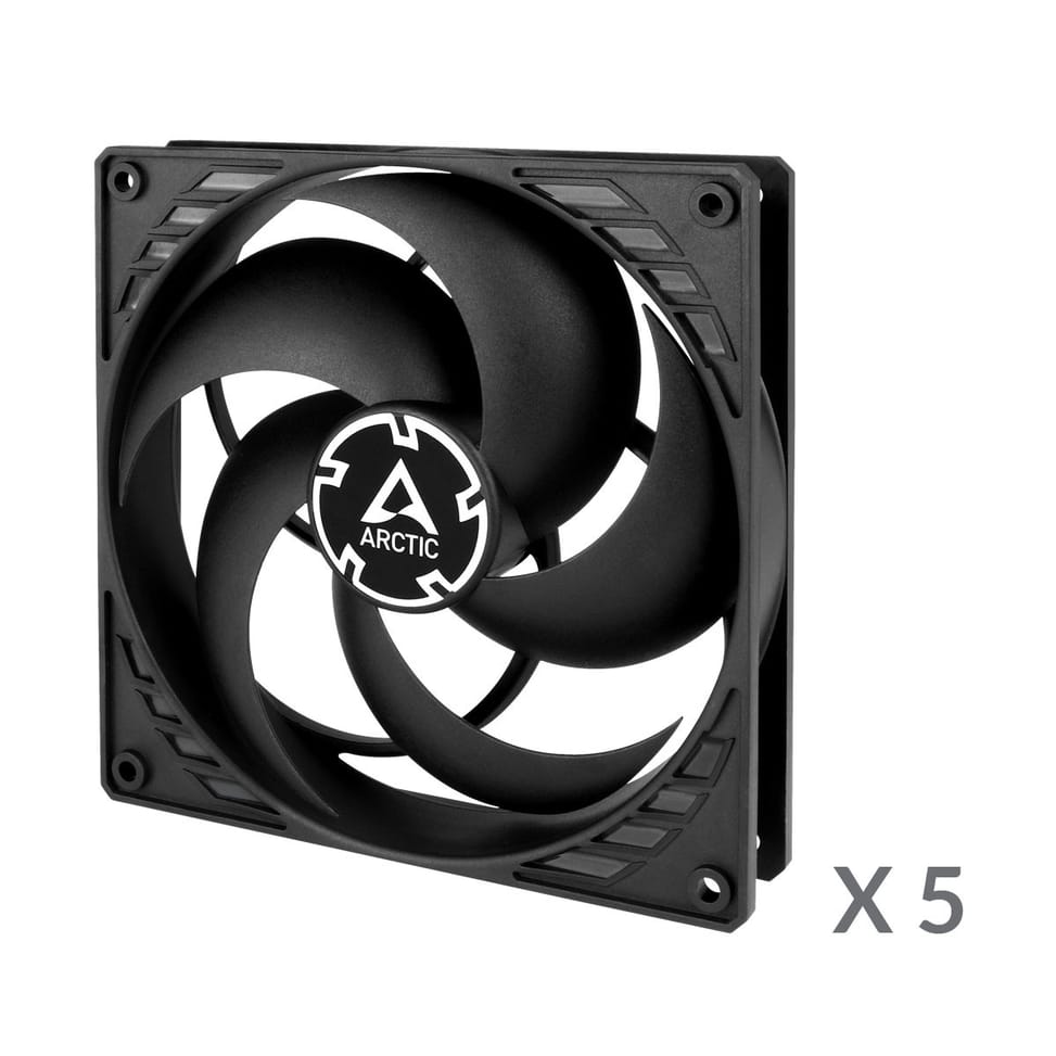 ARCTIC P14 PWM PST Value Pack Boitier PC Ventilateur 14 cm Noir 5 pièce(s) (ACFAN00138A) — image 2