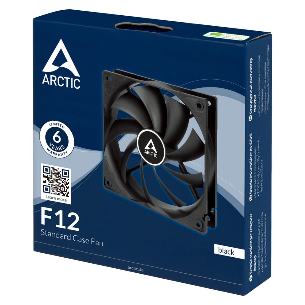 ARCTIC F12 Boitier PC Ventilateur 12 cm Noir 1 pièce(s) (ACFAN00201A) — image 5