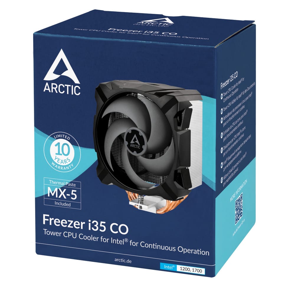 ARCTIC Freezer i35 CO Processeur Refroidisseur d'air 11,3 cm Noir, Argent 1 pièce(s) (ACFRE00095A) — image 8