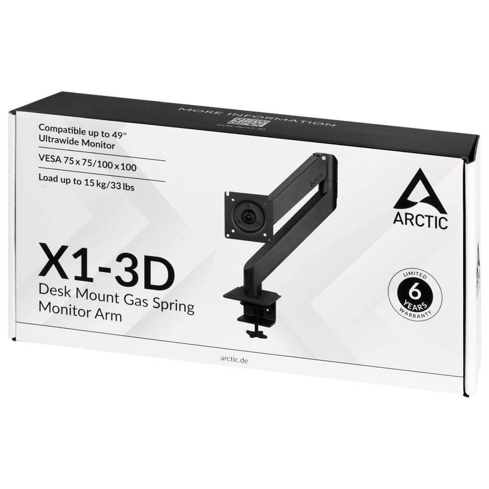 ARCTIC X1-3D 109,2 cm (43") Noir Bureau (AEMNT00062A) — image 8