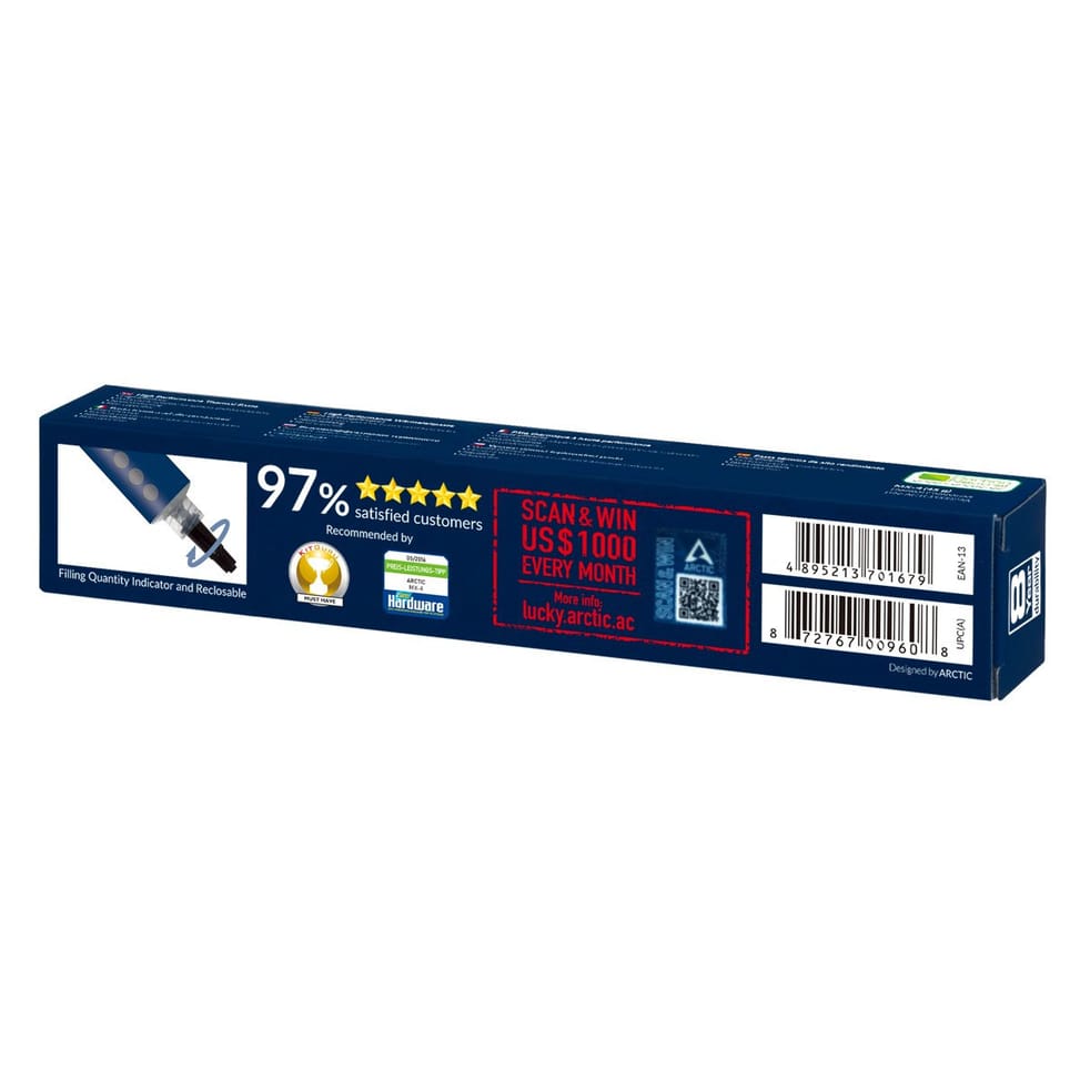 ARCTIC MX-4 combiné de dissipateurs thermiques Pâte thermique 8,5 W/m·K 45 g (ACTCP00024A) — image 3