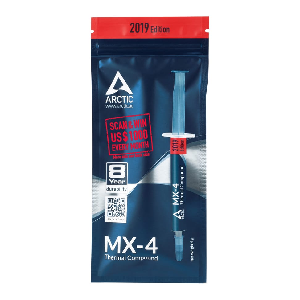 ARCTIC MX-4 combiné de dissipateurs thermiques Pâte thermique 8,5 W/m·K 4 g (ACTCP00002B) — image 2