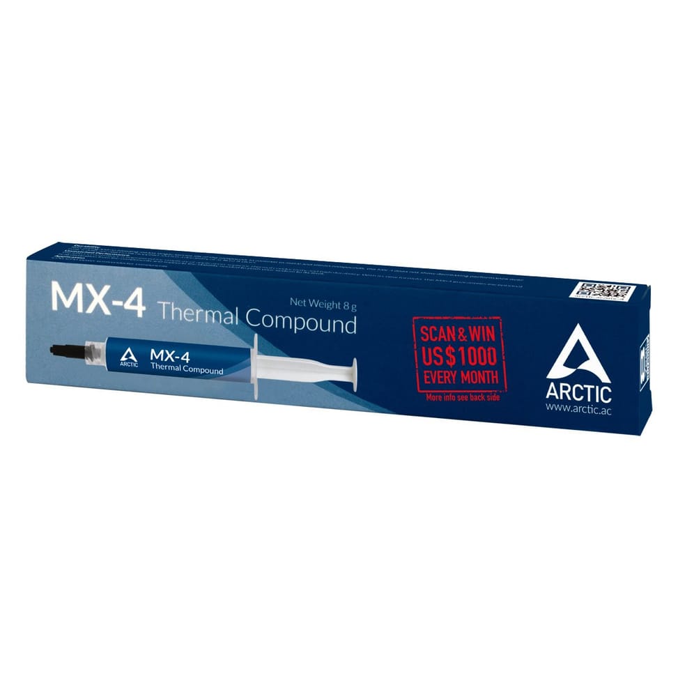ARCTIC MX-4 combiné de dissipateurs thermiques Pâte thermique 8,5 W/m·K 8 g (ACTCP00008B) — image 2