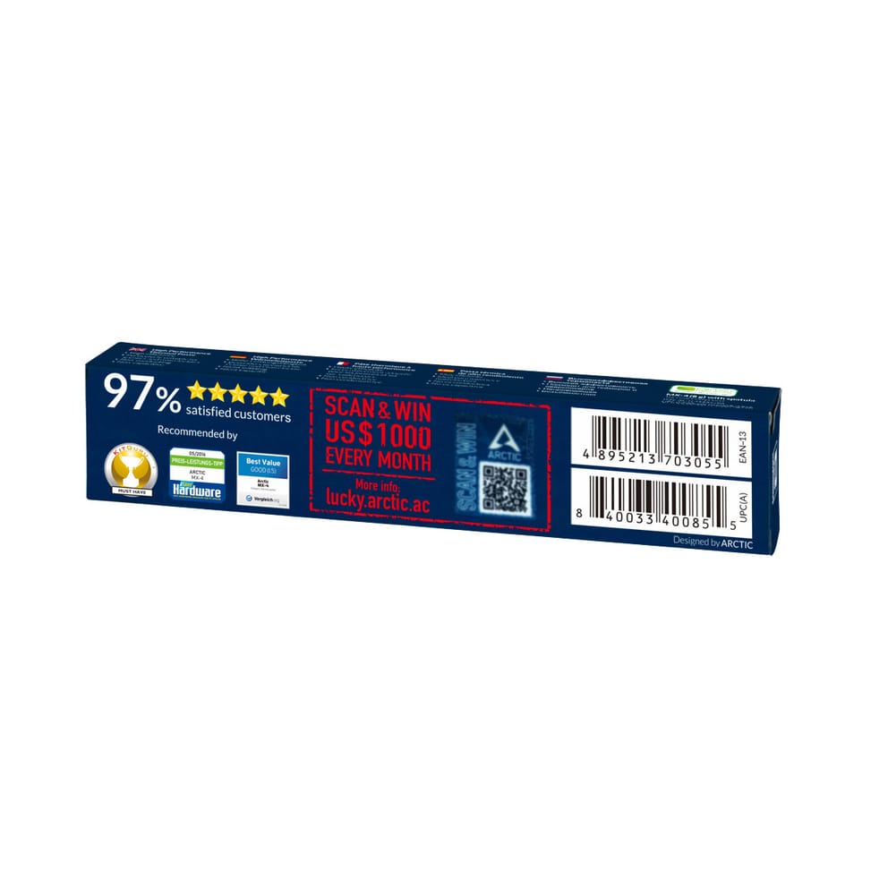 ARCTIC MX-4 combiné de dissipateurs thermiques Pâte thermique 8 g (ACTCP00059A) — image 3