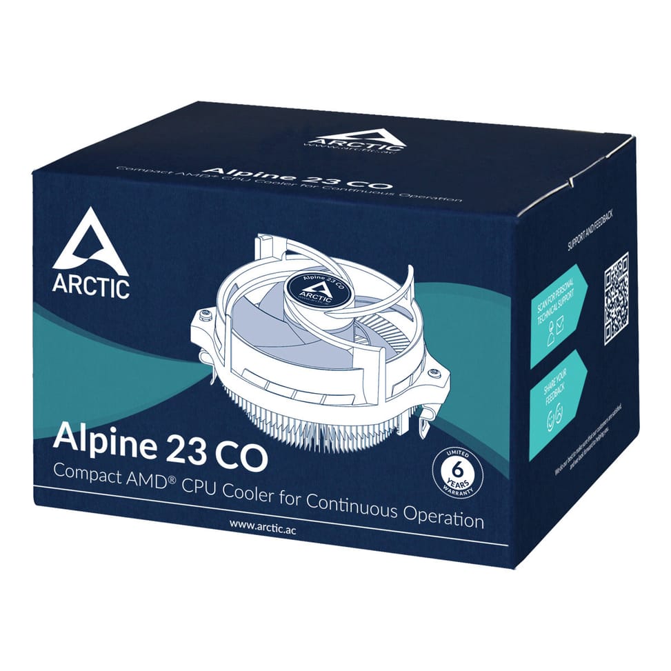 ARCTIC Alpine 23 CO Processeur Refroidisseur d'air 9 cm Aluminium, Noir 1 pièce(s) (ACALP00036A) — image 7