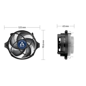 ARCTIC Alpine 23 CO Processeur Refroidisseur d'air 9 cm Aluminium, Noir 1 pièce(s) (ACALP00036A) — image 8